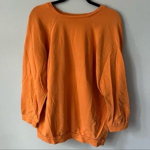 zara orange sweatshirt